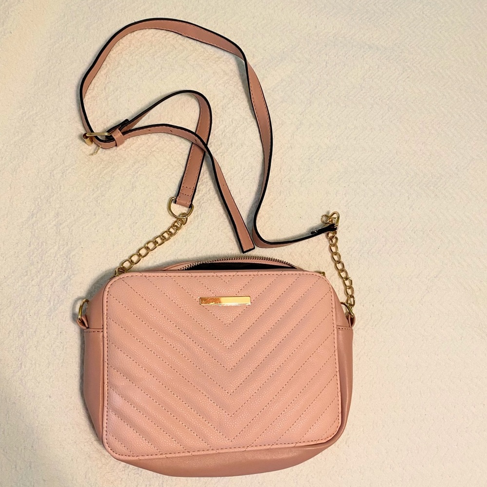 Rose Pink Shoulder Strap Purse